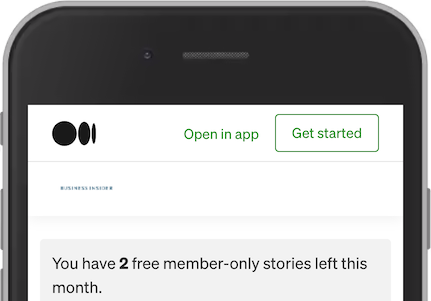 Screenshot of the top of Medium.